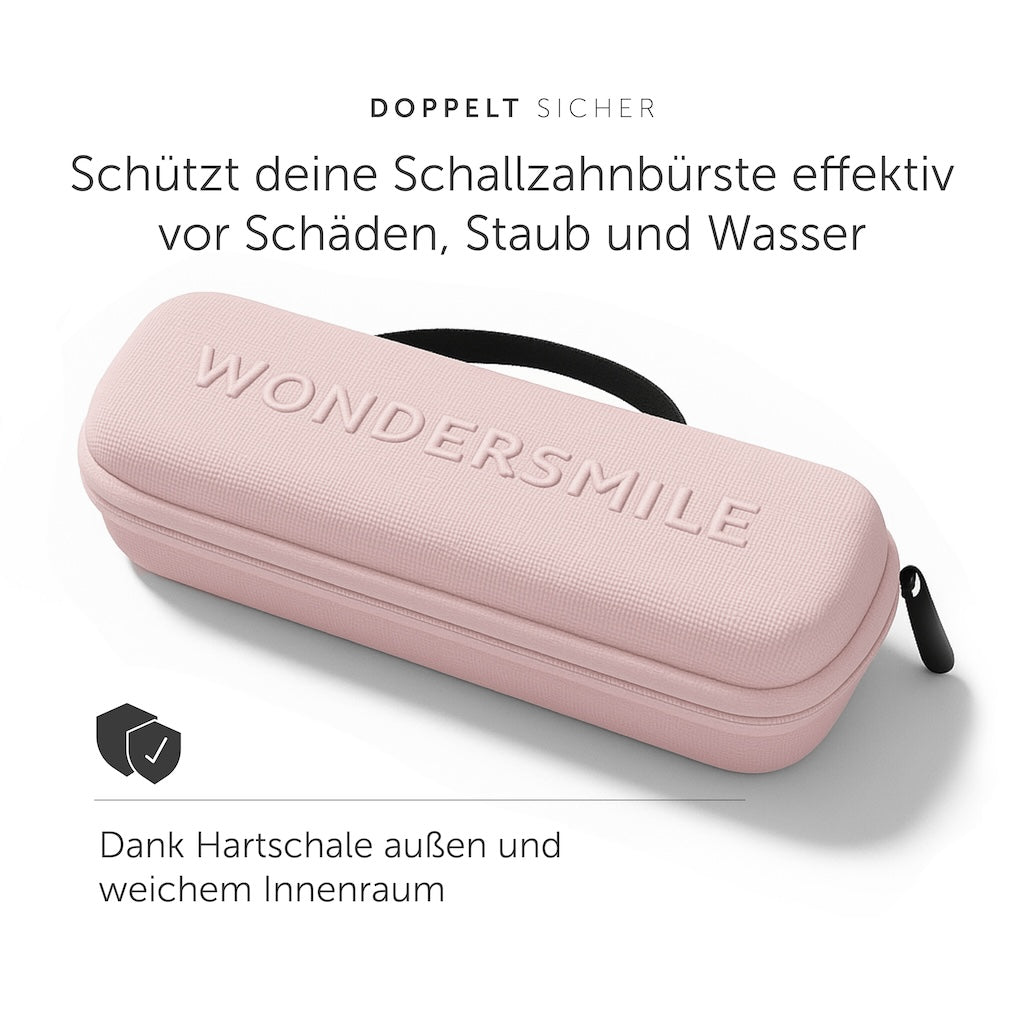 Schallzahnbürste Travel Case - Atomic Rose - WonderSmile GmbH