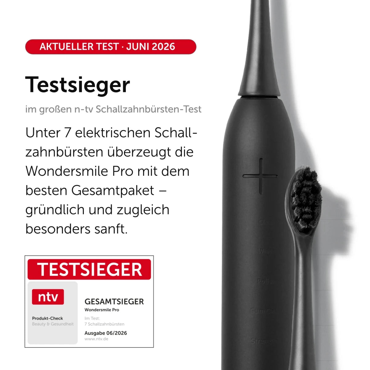 n-tv Testsieger Schallzahnbürsten 06/2026