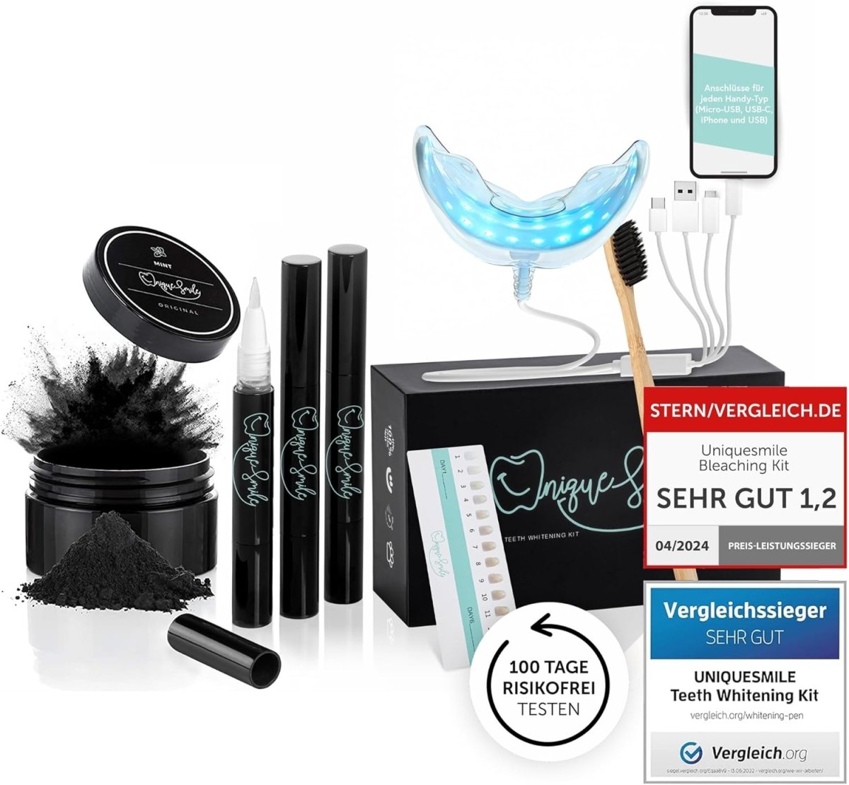 Uniquesmile Bleaching Premium Set - WonderSmile GmbH