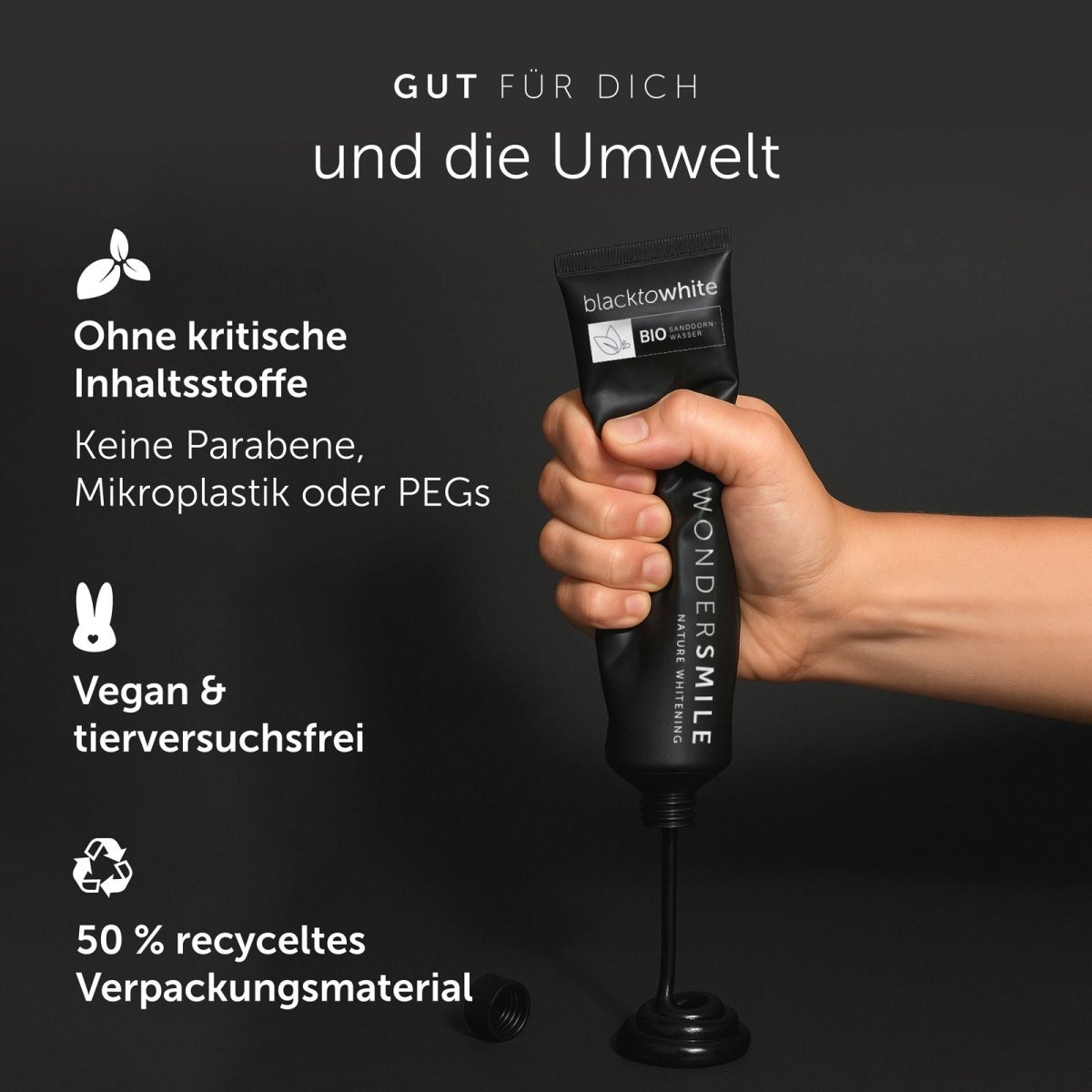 Zahnpasta Aktivkohle Mint - WonderSmile GmbH