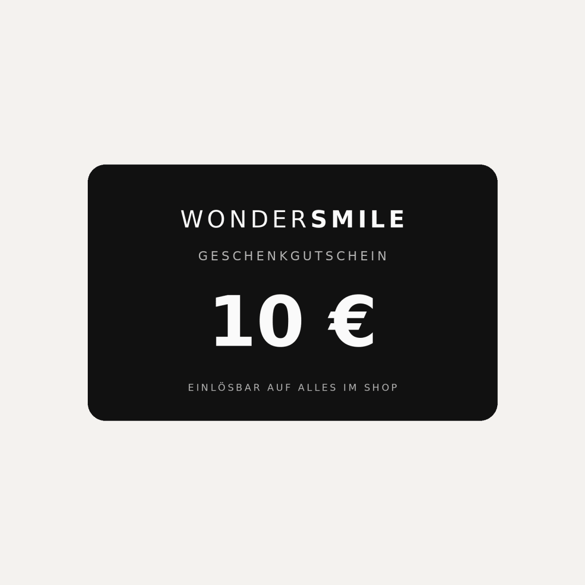 Gutschein via E-Mail - WonderSmile GmbH