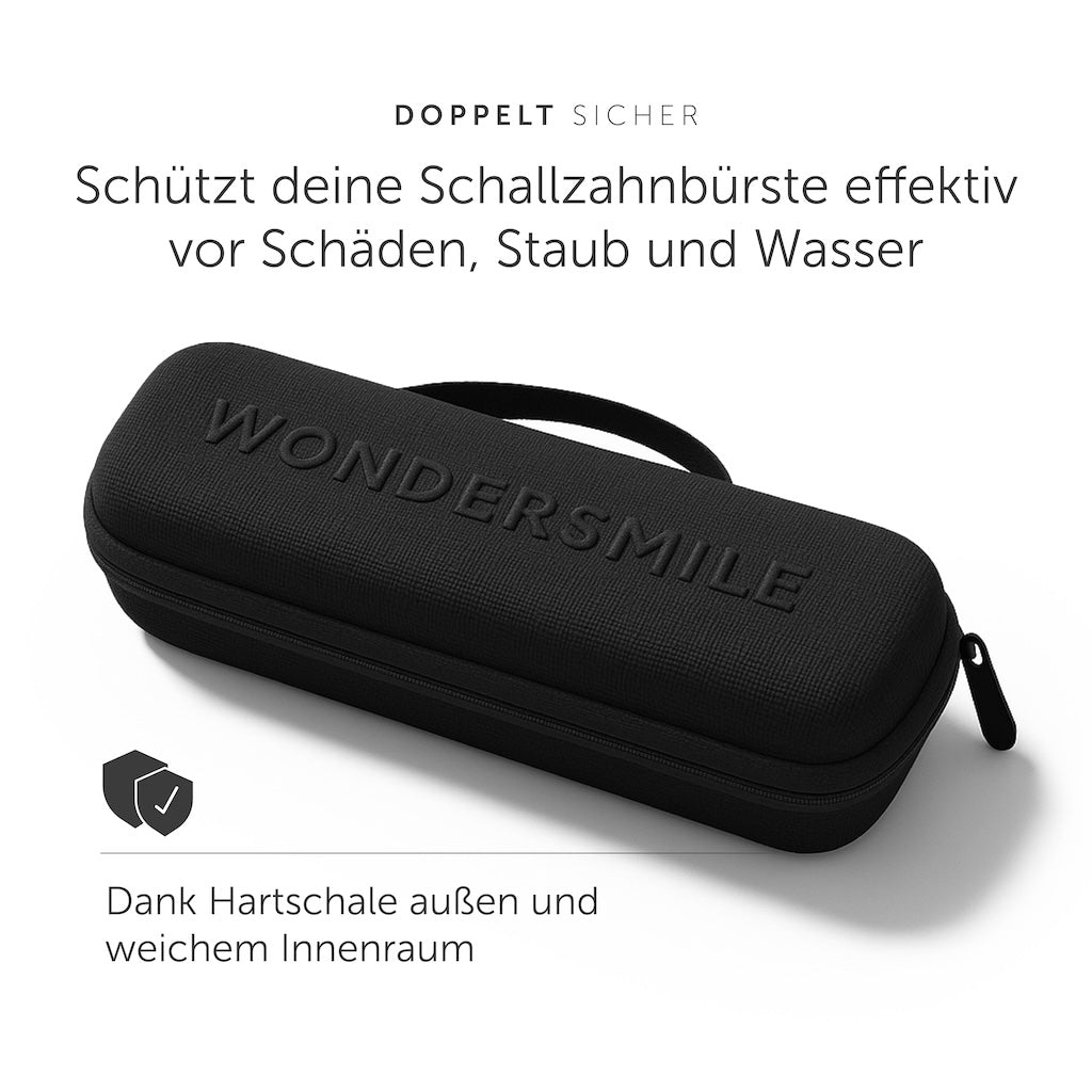Schallzahnbürste Travel Case - Ultimate Black - WonderSmile GmbH
