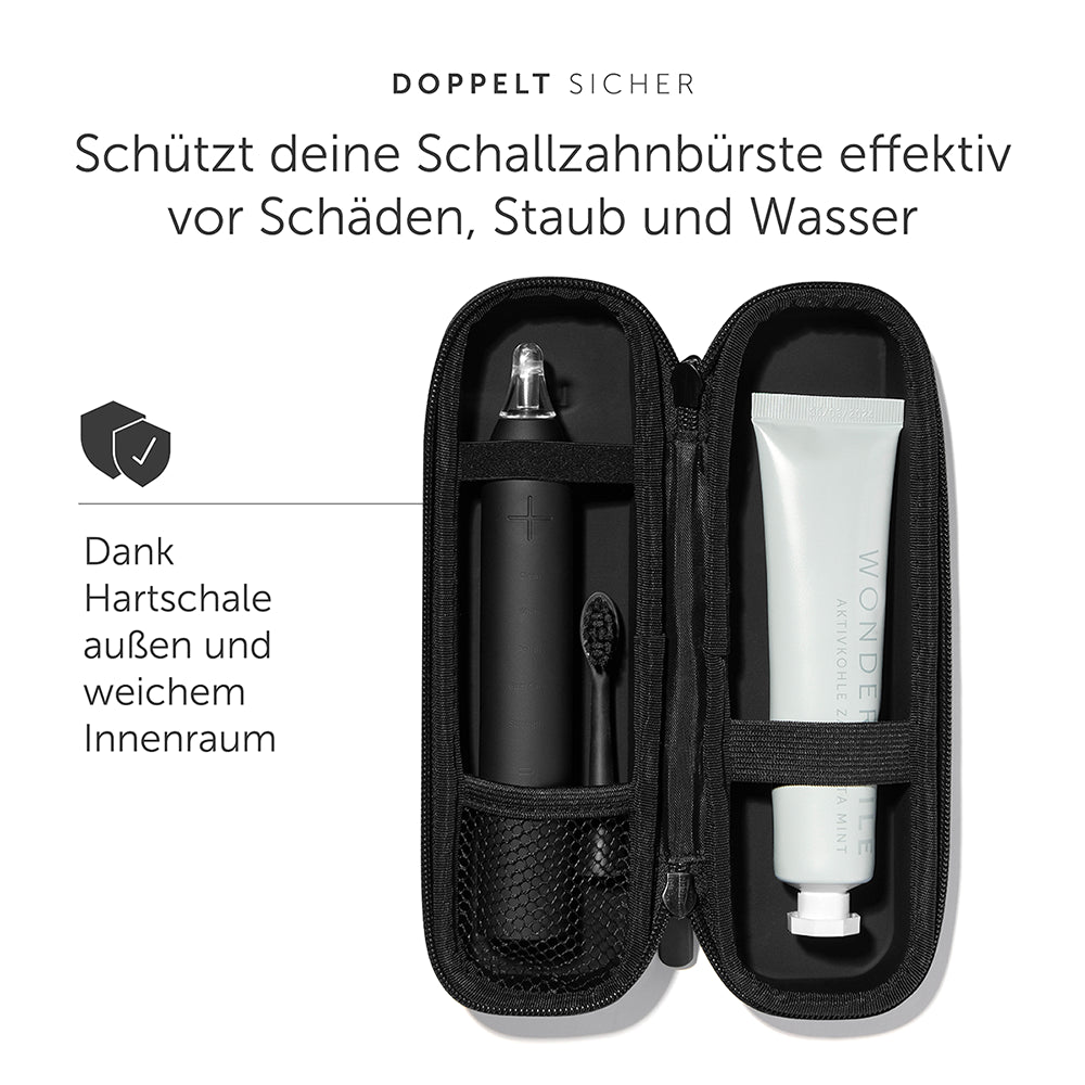 Schallzahnbürste Travel Case - Ultimate Black - WonderSmile GmbH