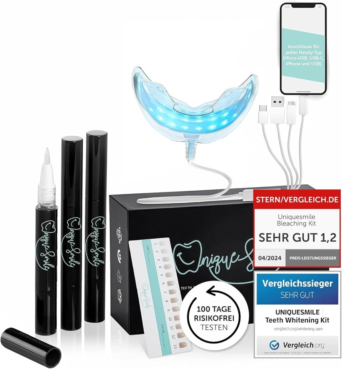 Uniquesmile Bleaching Basic Set - WonderSmile GmbH