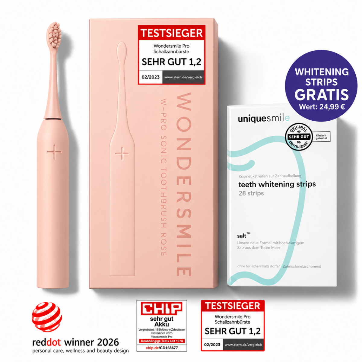 Schallzahnbürste + Gratis Strips - WonderSmile GmbH