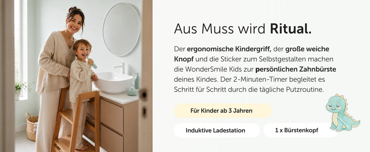 Aus Muss wird Ritual – ergonomischer Kindergriff, Sticker, 2-Minuten-Timer
