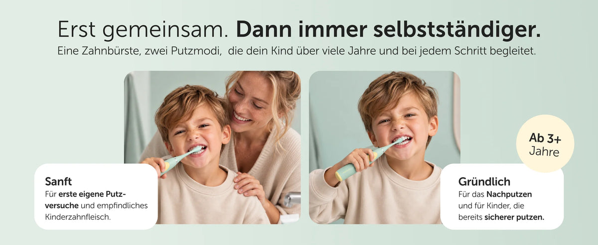 Erst gemeinsam. Dann immer selbstständiger – zwei Putzmodi