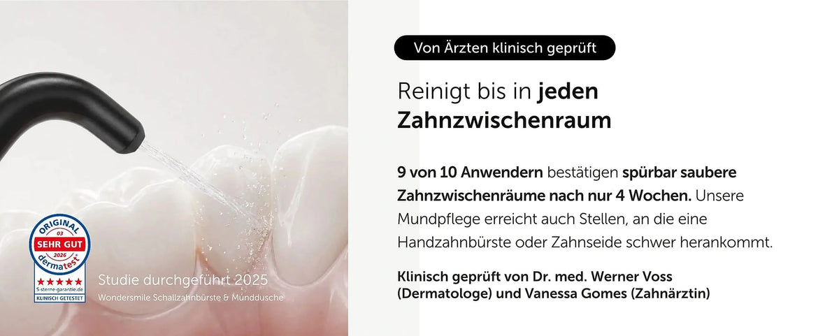 Klinische Studie: 9 von 10 Anwendern bestätigen spürbar saubere Zahnzwischenräume nach vier Wochen